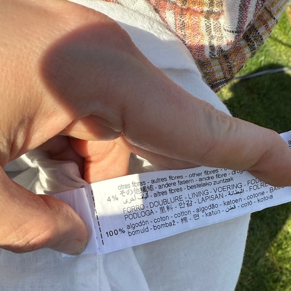 Zara 2-3 yr Plaid Long-Sleeve Kids Dress w Peter Pan collar - Picture 5 of 5